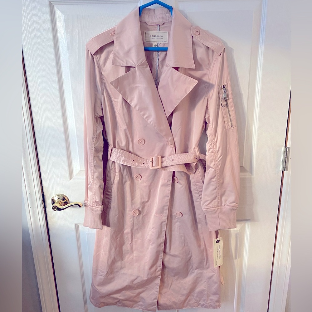 NWT Light Pink Bagatelle Trench Coat